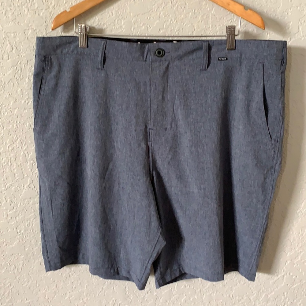 NEW Hurley Phantom Slate Blue Sz 40 Hybrid Shorts